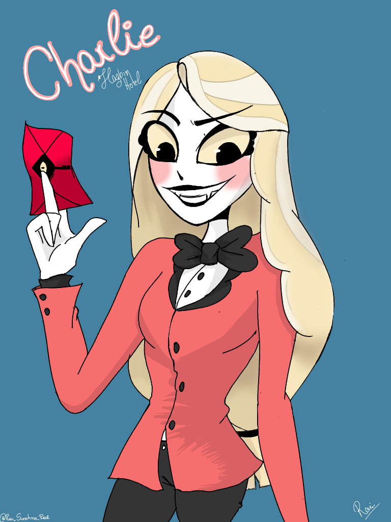 Raviska — My first drawing of Hazbin Hotel, where he tells...