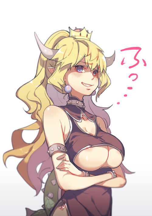 lewdest-lounge:チャイナドレスを着てっるクッパ姫