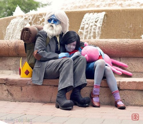 dorkly:Adventure Time Simon and Marceline CosplayHe seems...