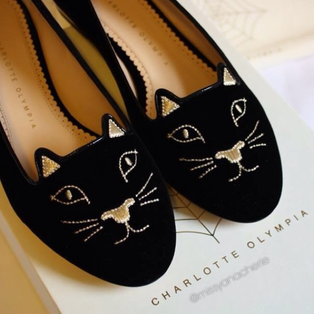 dream catcher — Charlotte Olympia kitty loafers available here,...