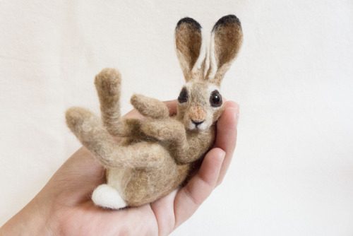 nitwitoddments:Hare Brooch available at my Etsy shopHares are...