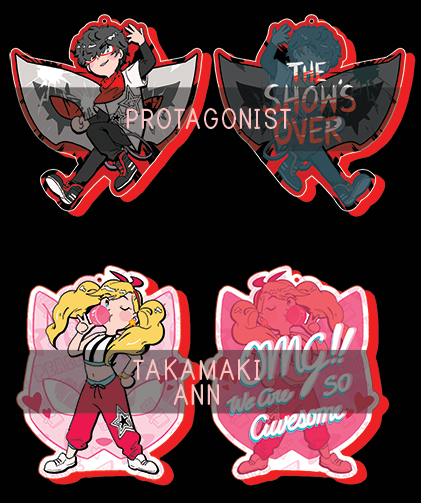 Hi! I made some Persona 5  Dancing All Night DLC charms!! I’ll...