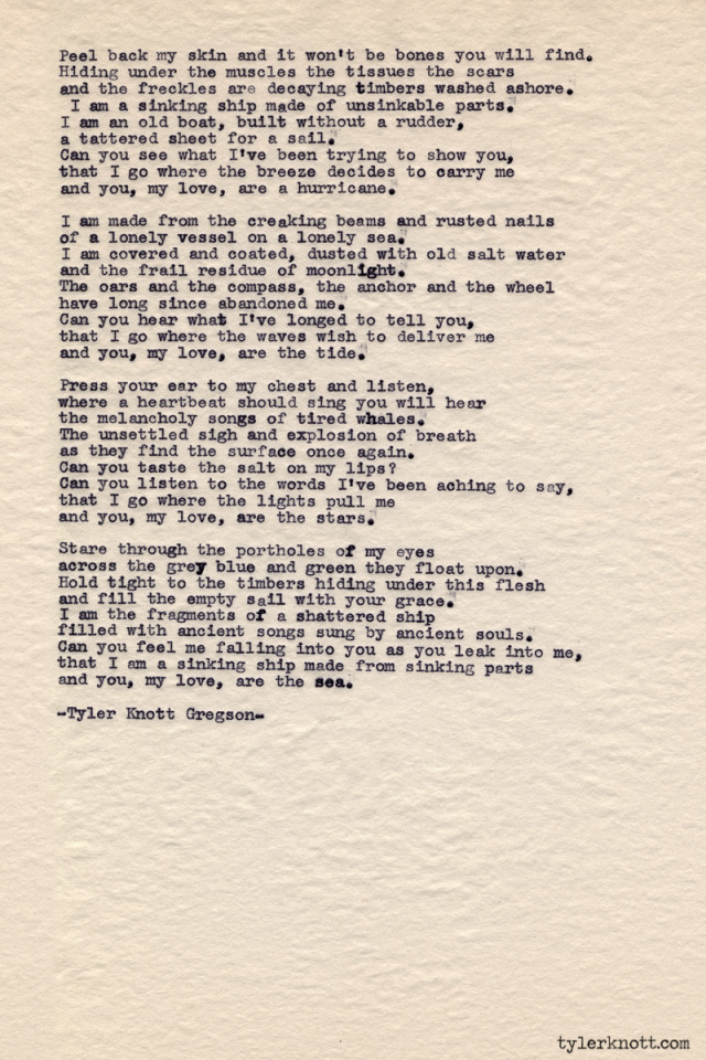 Tyler Knott Gregson — Typewriter Series #471 by Tyler Knott Gregson ...