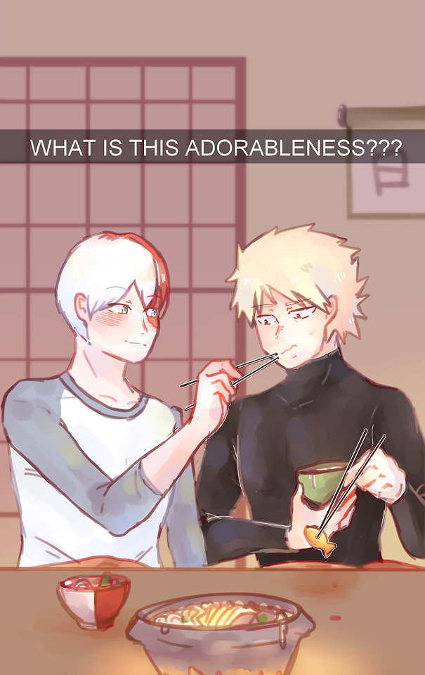 For Your BNHA Needs — sonamiri: Bakugou’s eating dinner after training...