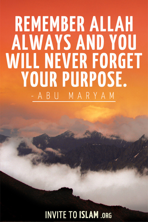 invitetoislam: Remember Allah always and you... - Inspirational Islamic ...