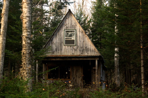 Camp Merriweather, accessible only by canoe, in the Northeast Kingdom, Vermont