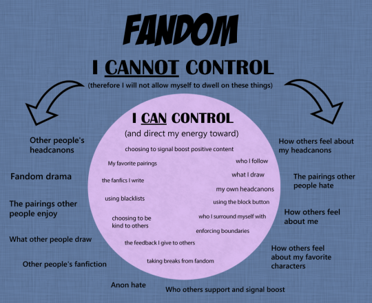 There comes a time when fandom becomes less of an escape from anxiety to being the source of anxiety. Sometimes I need to remind...