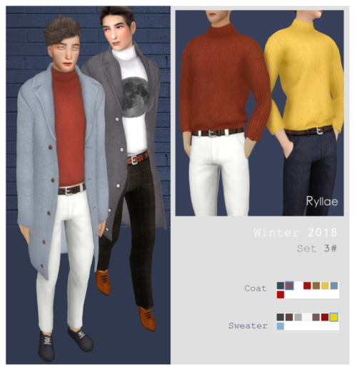 ryllaesims:RyllaeWinter 2018 Set 3#.Meshes by me..Smooth...