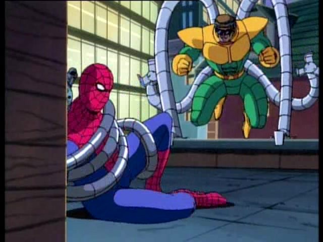 Spider Man Is Caught By Doctor Octopus Octobot