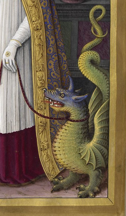 design-is-fine:Dragon detail from Grandes Heures of Anne of...