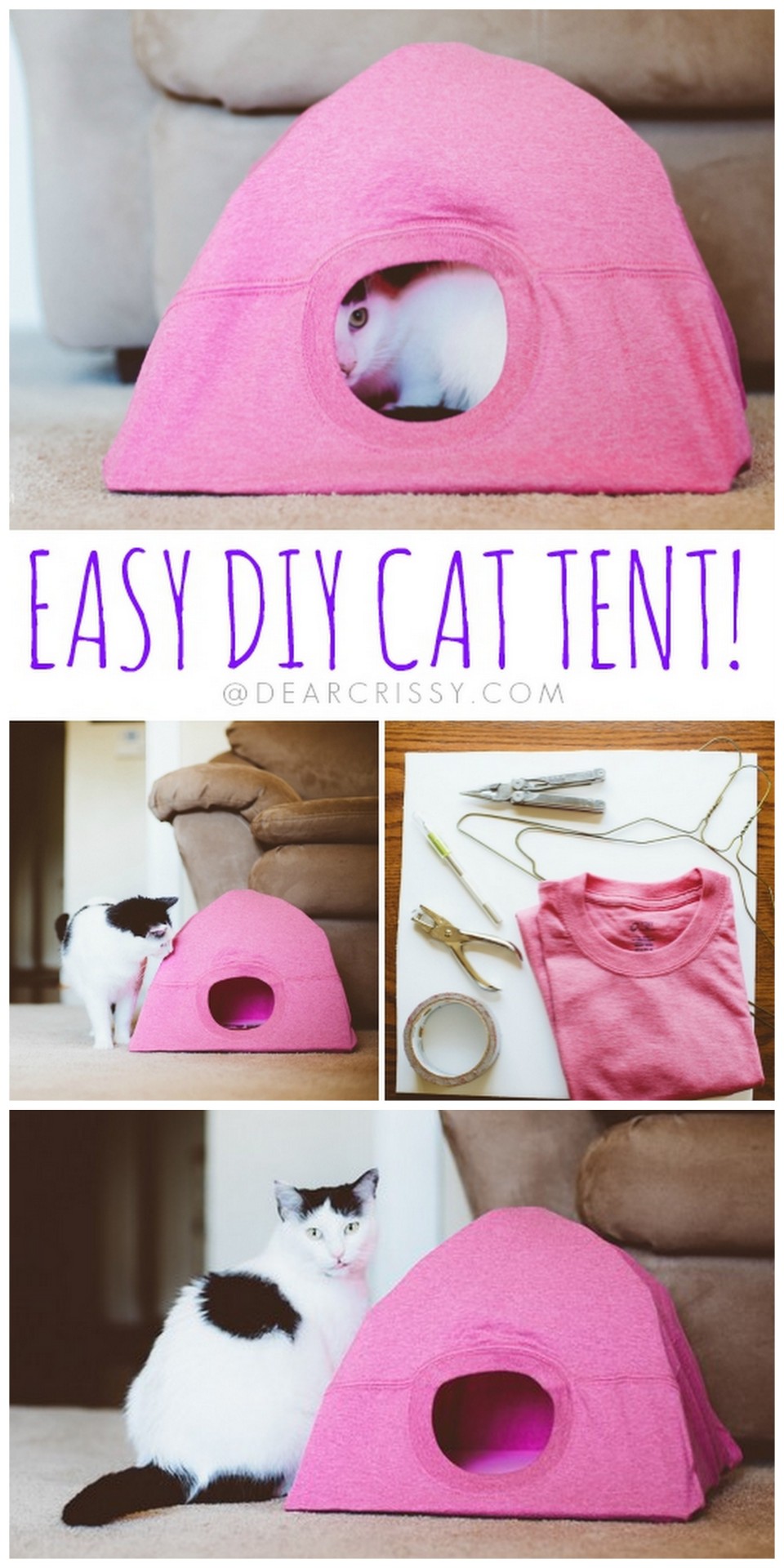 True Blue Me & You DIYs for Creatives • DIY Cat Tent Tutorial from