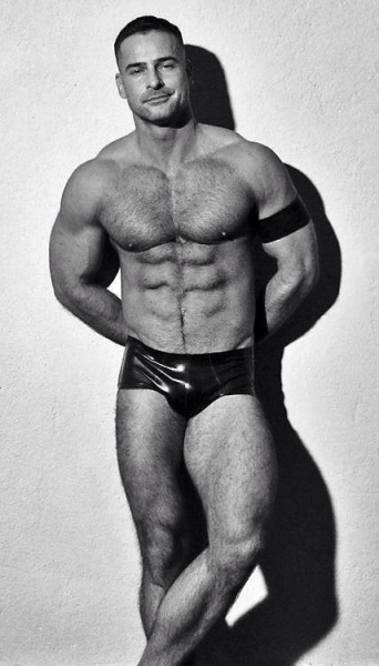 Masculine, rugged, muscular top!