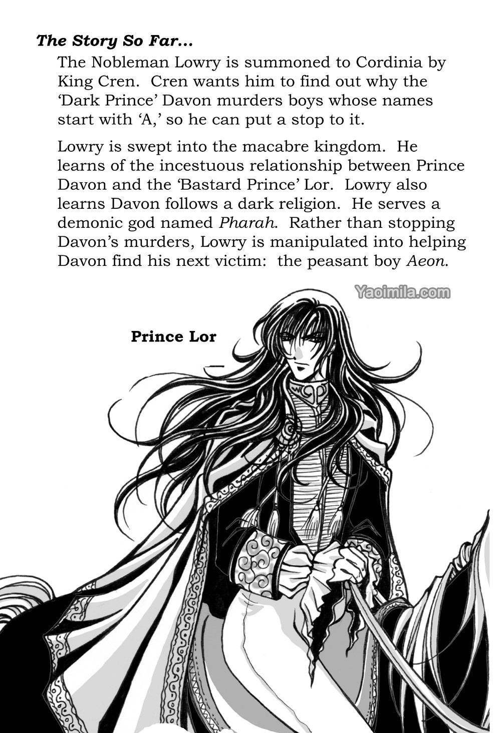 Yaoimila The Dark Prince Yaoi Webcomic