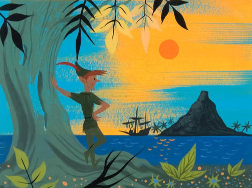 Animation Art — Peter Pan concept art by Mary Blair