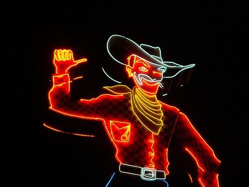 highwaykind:Neon signs and rodeo towns Moodboard