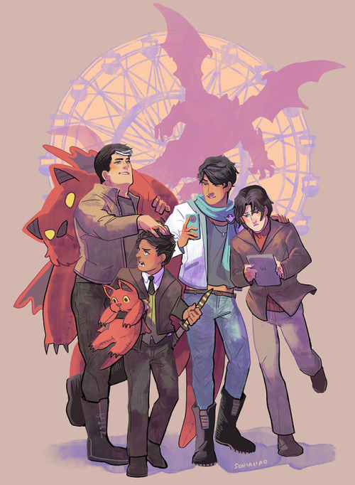 sonialiaoart:batboys coming home from the amusement park. more...