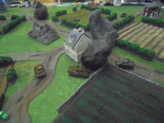 14 Panther arrives and torches the M8 Greyhound