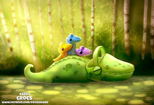 cryptid-creations:Daily Paint 2280. CrocsPrints available at:...