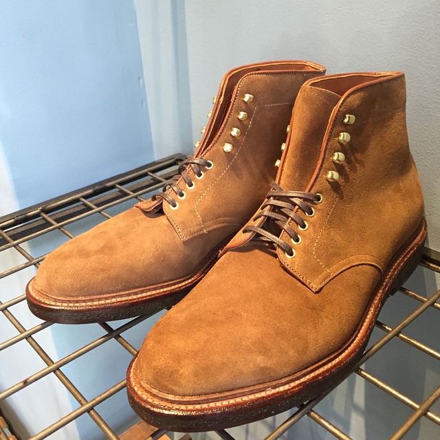 ToBox — Snuff Suede boots with crepe sole by @alden_shoes....