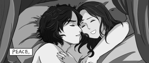 1ericayu1:My Reylo doodles (19/?):Happy Valentine’s Day guys.