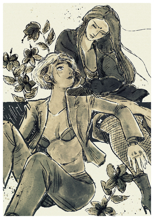 mayticks-art:#Inktober Day 9 Hibiscus Witch(s)....