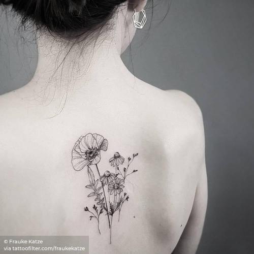 Poppy Flower Tattoos  Natasha Tsozik