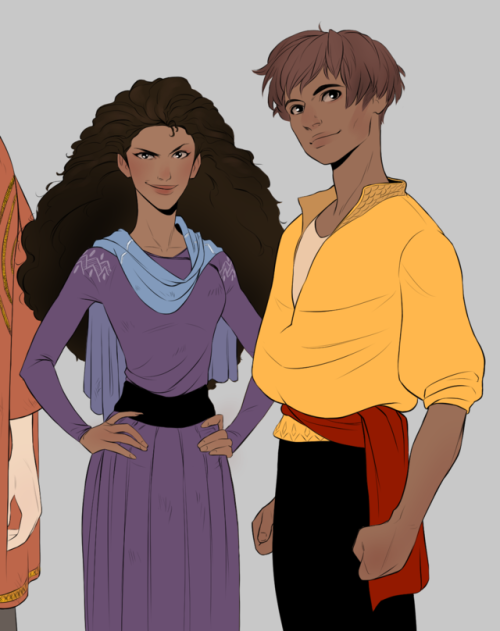 renaissance-of-me:First time drawing my OCs in color and...