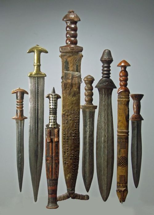 peashooter85:Various swords and knives from Cameroon, 19th...