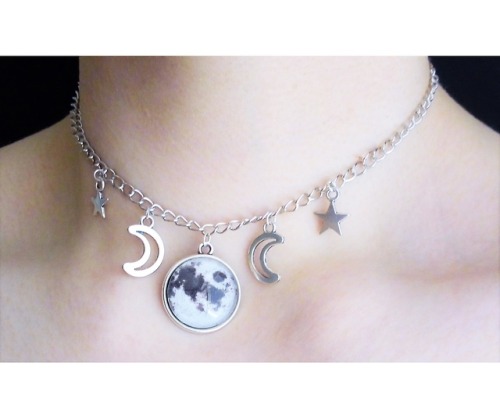 ofstarsandwine:Celestial Moon Choker ★☪★...