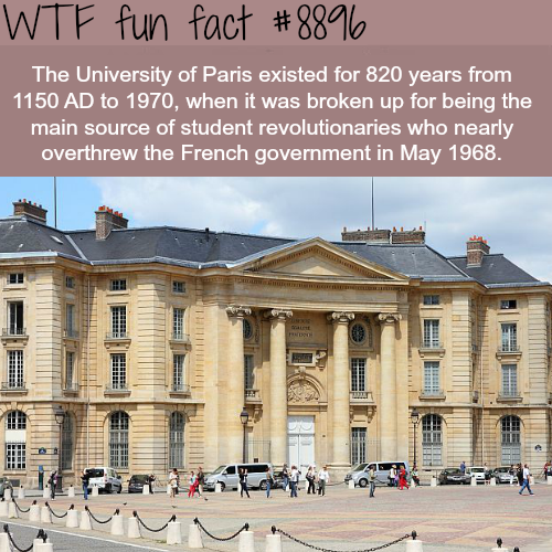 wtf-fun-factss:University of Paris - WTF fun facts