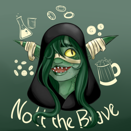 nott the brave line drawing