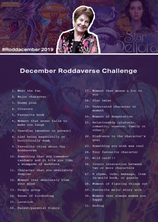 Phew! Finally completed the prompts with some questions to guide you which I’ll chuck at the end. Info: Roddacember is...