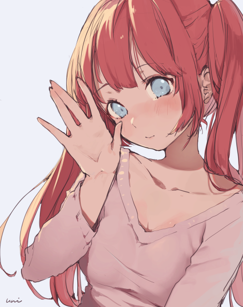 Anime girl giving head