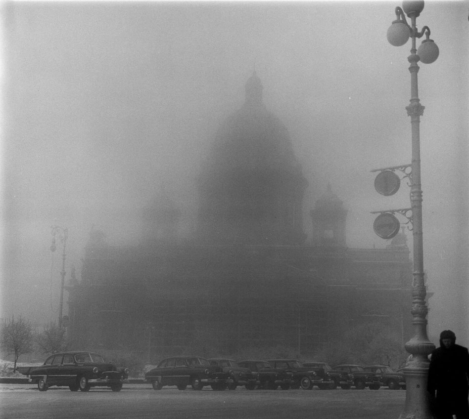 St Isaac’s Square in Leningrad (St Petersburg), 1955