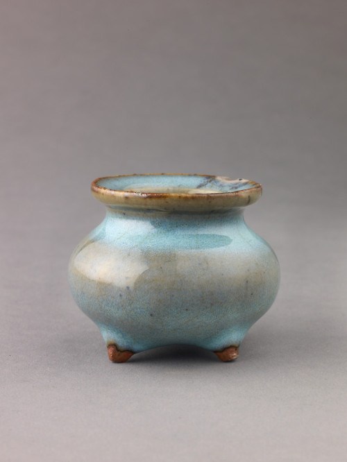 met-robert-lehman:Miniature incense burner, Jun ware by...