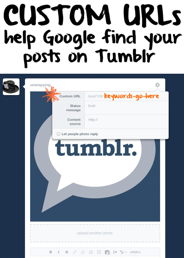 Unwrapping Tumblr — Custom URLs Help Google Find Your Tumblr Posts:...