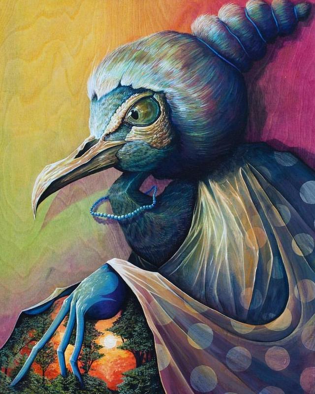 Art and Oddities — A rather magical bird crone by @nosego. 🌅