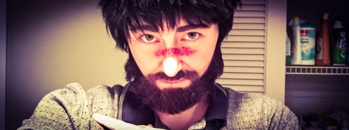 Garret Hawke makeup test! Beard needs tweaks, and the wig still...