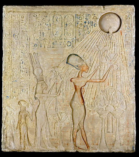 Relief Showing Akhenaten And His Family This... - Egypt Museum