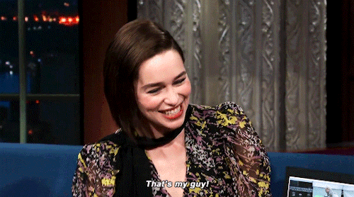 Emilia Clarke On The Late Show With Stephen Colbert