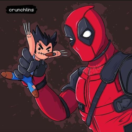 crunchlins:A piece of Deadpool fan art I drew over a year ago....