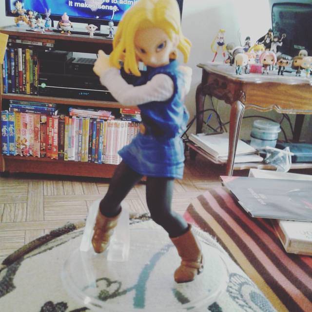 ~angelic Sakura~ — Android 18 Styling Figure Out Of Her Box So
