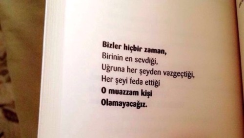 Olamayacağız…!