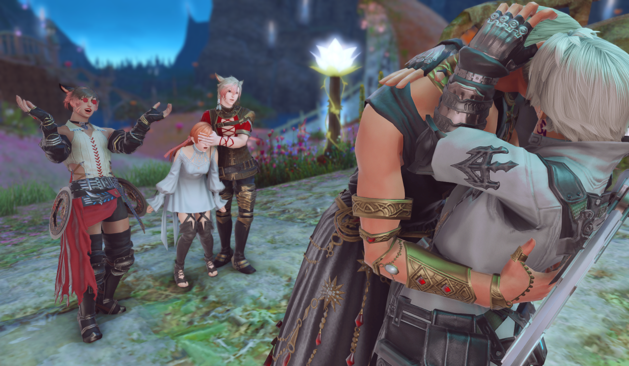 Ffxiv group pose screenshot.