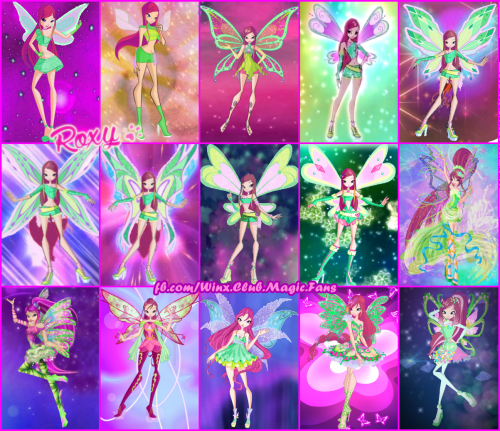 Blue Fairy / Winx Club | Roxy in all her transformations, including ...