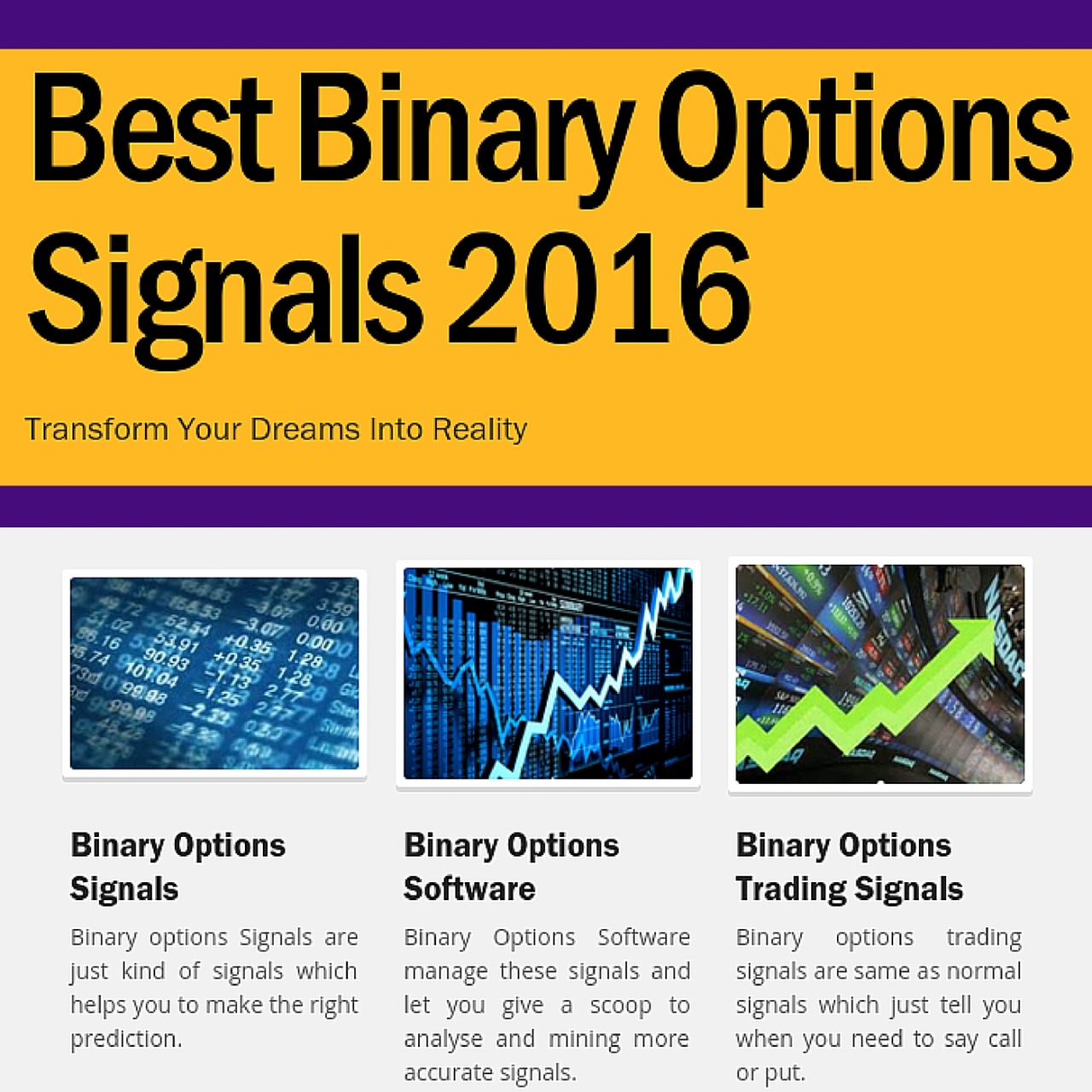 5 min binary options signals