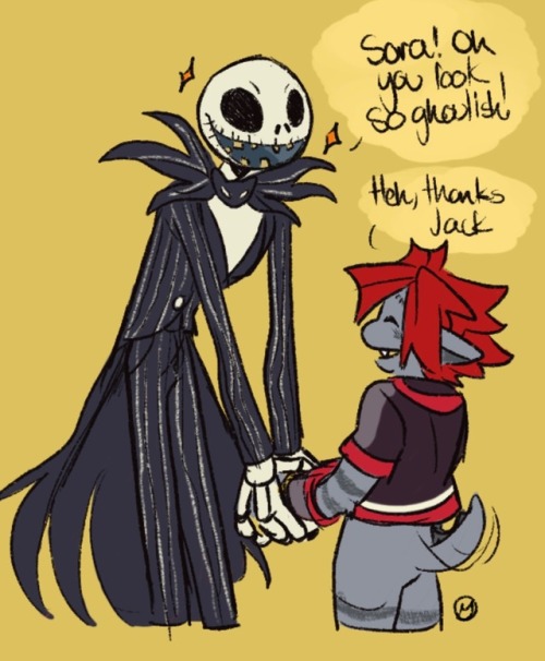 mellysketches:Gotta show your skeleton friend your monster...