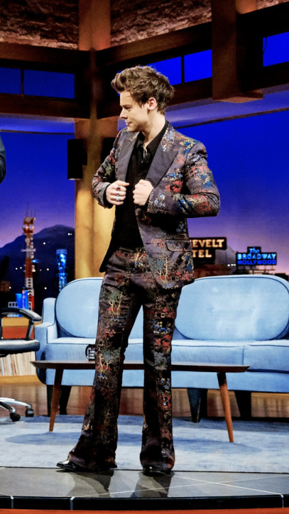 thesefournips:harry on the late late show, may 15th, if you’re...