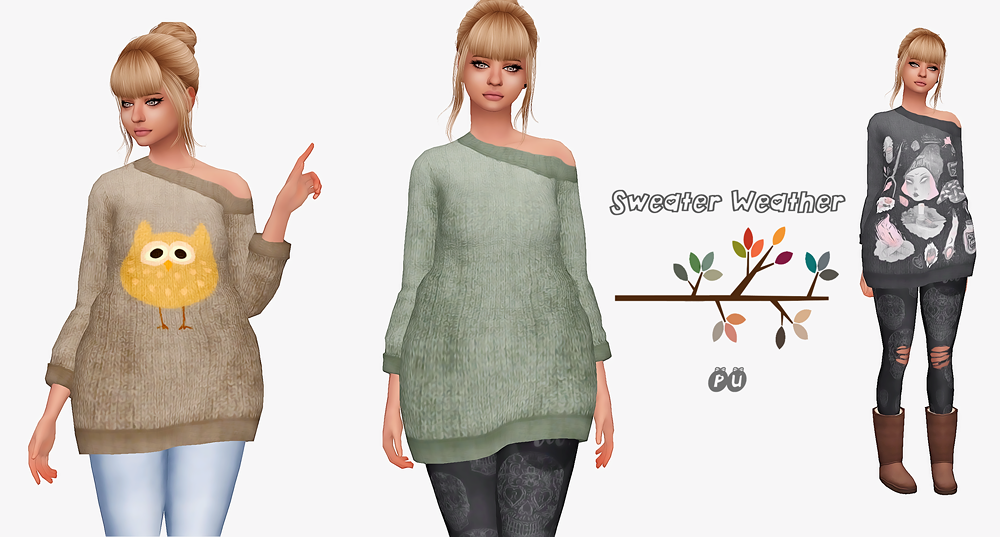 Oversized Sweaters , it is a thank you for 17k followers , hope you will like it.
• ☆ DOWNLOAD ☆ (SF)
