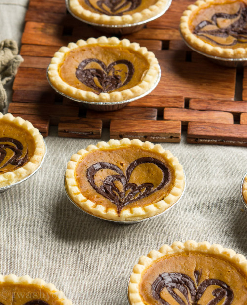 sweetoothgirl:Pumpkin Nutella Tarts